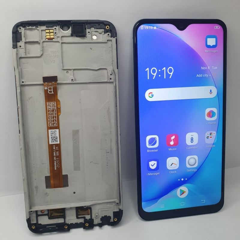 LCD Vivo Y17 LCD Touchscreen Fullset Frame Tulang Tengah Vivo Y17