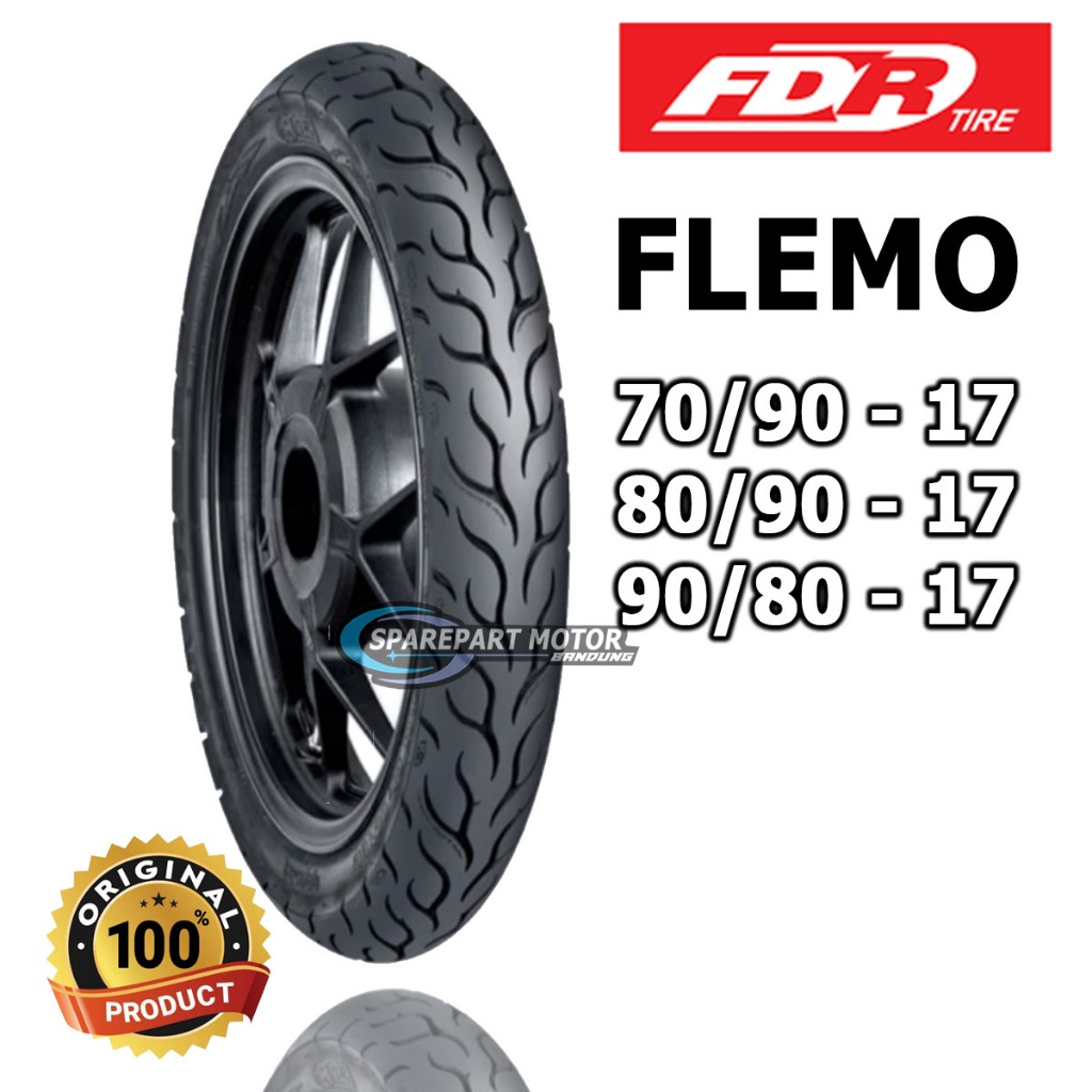 Ban Motor FDR Flemo Ring 17 70/90 -17 80/90 -17 90/80 -17 (BUKAN TUBLES)