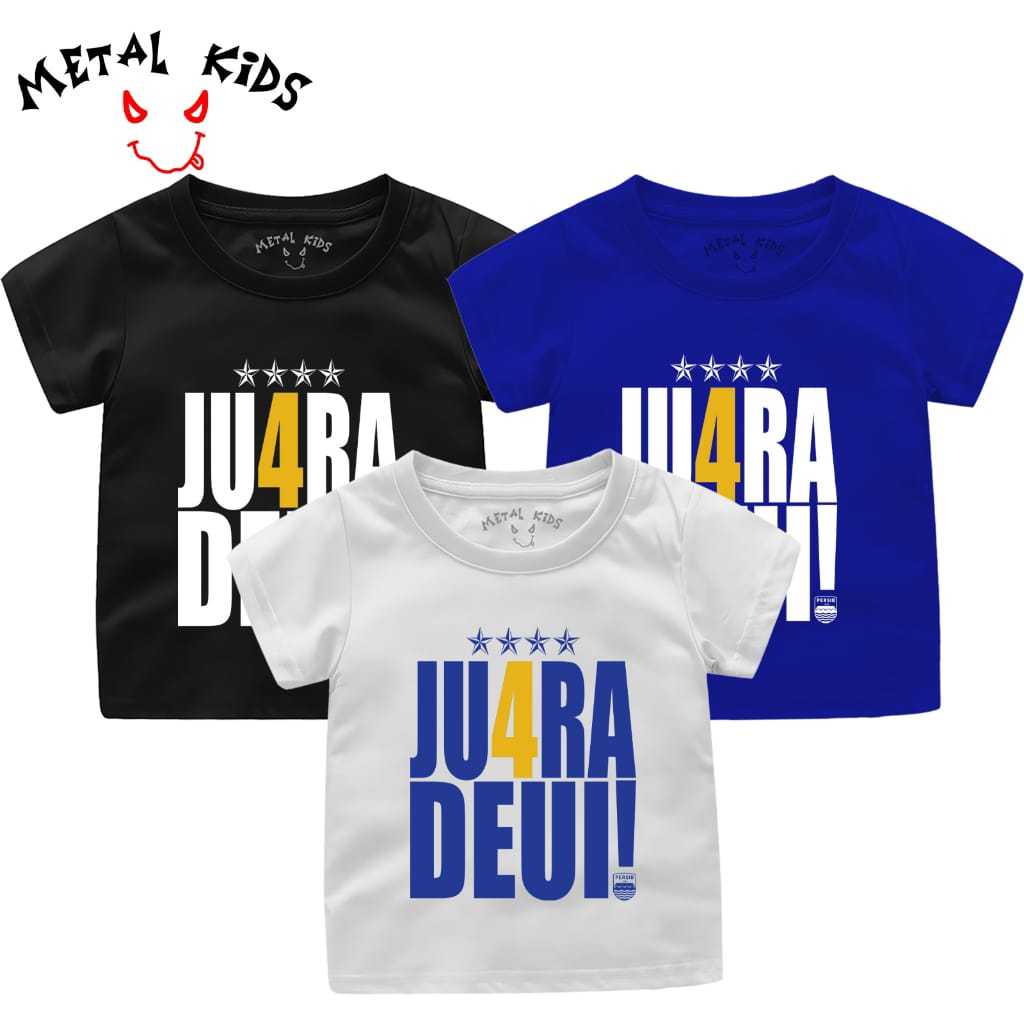 Kaos Anak - Persib Ju4ra Deui (Custom Nama Belakang) | Kaos Anak Custom Usia 1-12 tahun