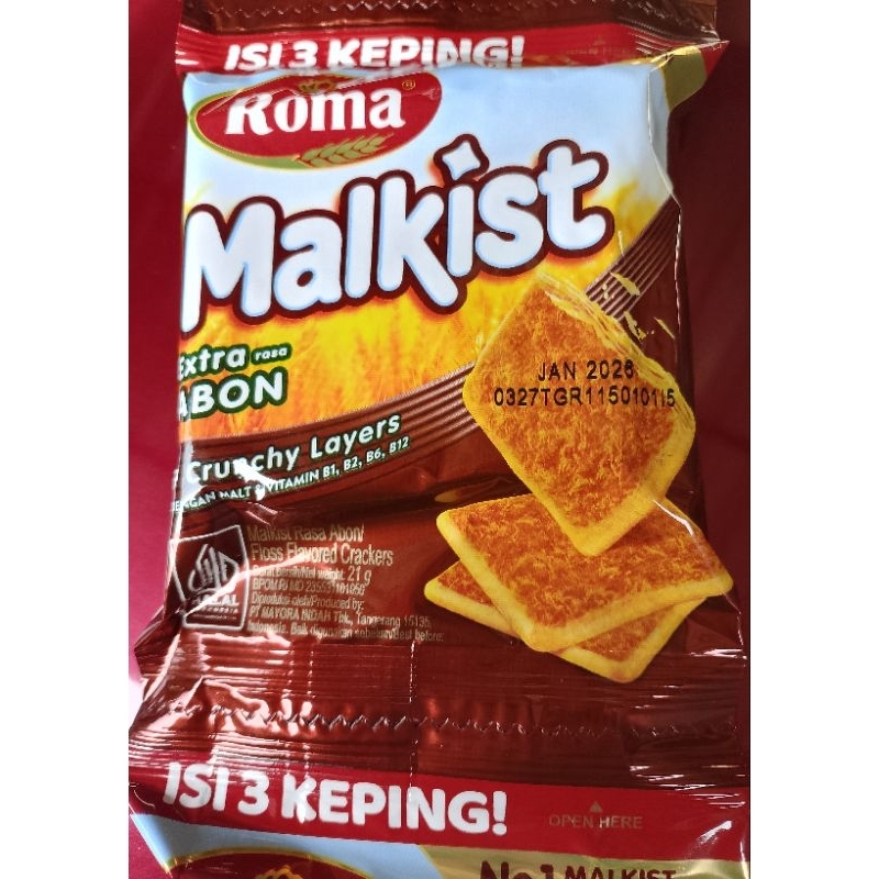 

Roma Malkist Abon 1 Renceng Isi 10 Pcs