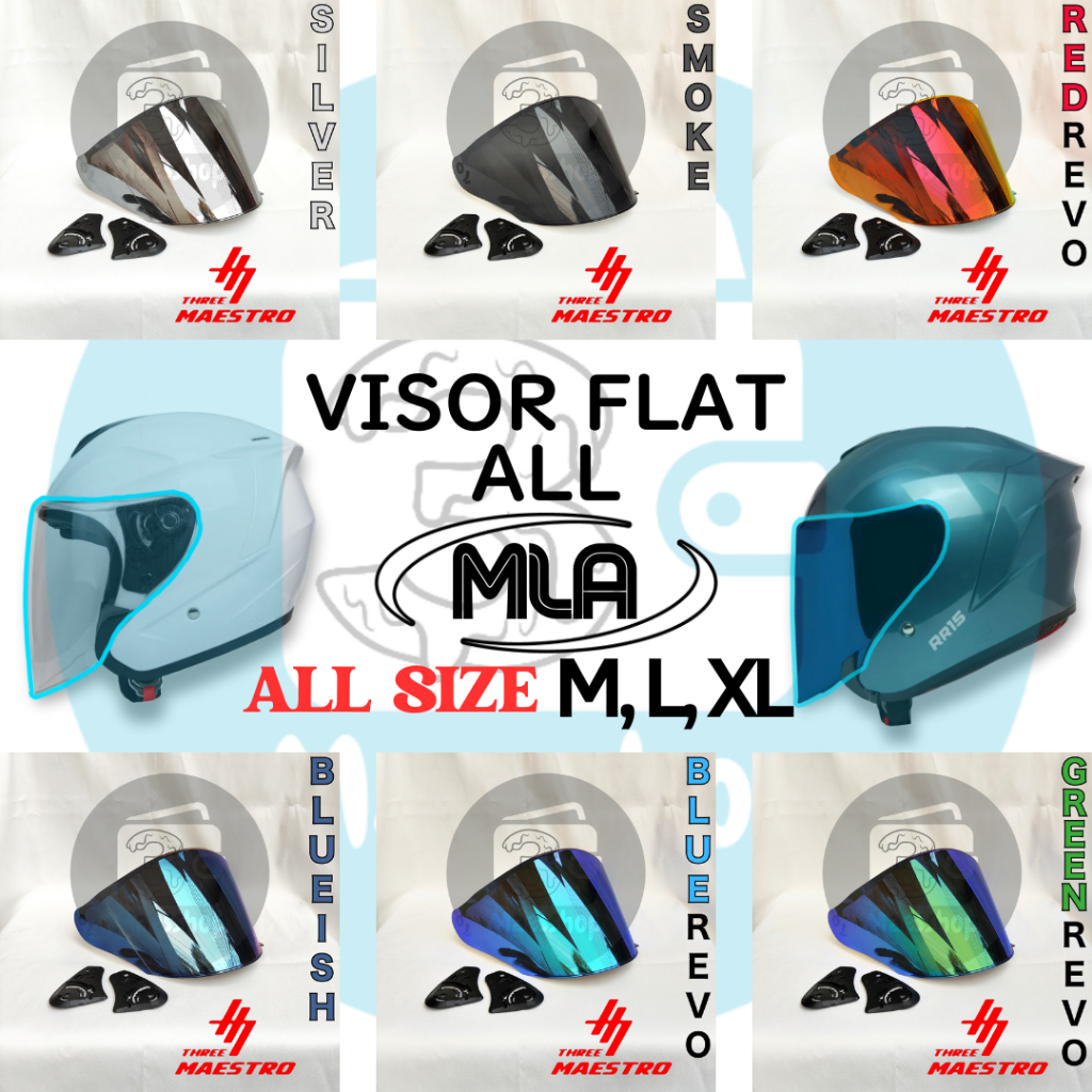 Kaca Helm MLA PHANTOM/MLA KYRZ Visor Helmet FLAT Free rachet mla helmet kyrz1 kyrz2 RR15 TM2