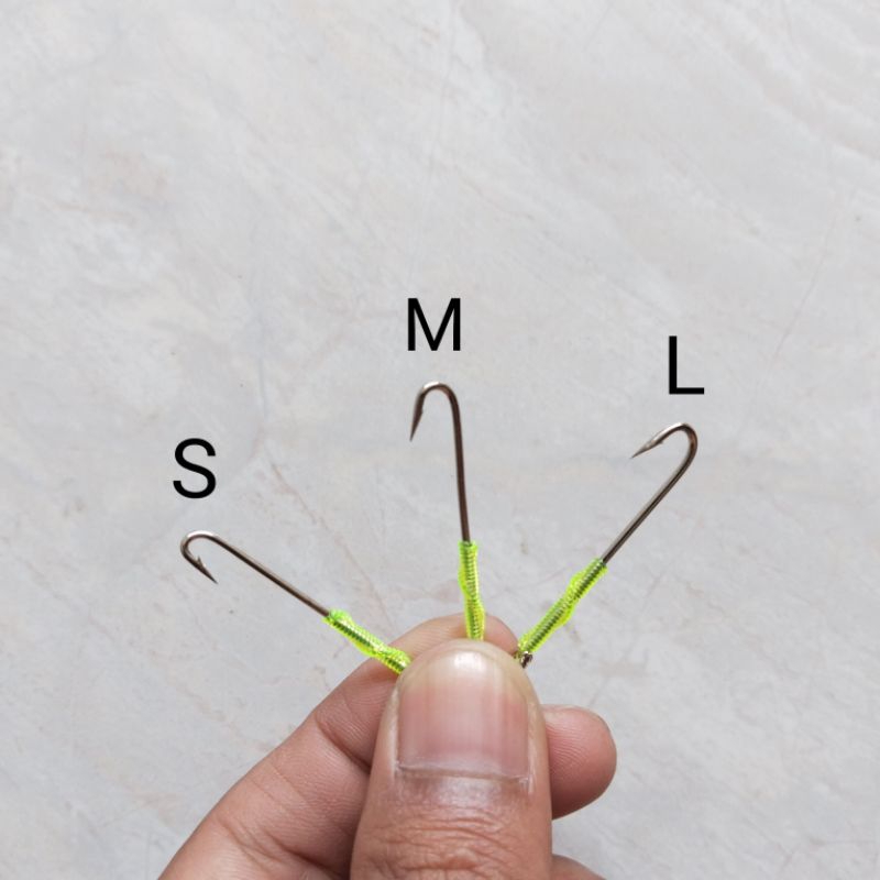 Kail pancing urek belut sawah / Urek pancing kail baja / Urek kail leher panjang