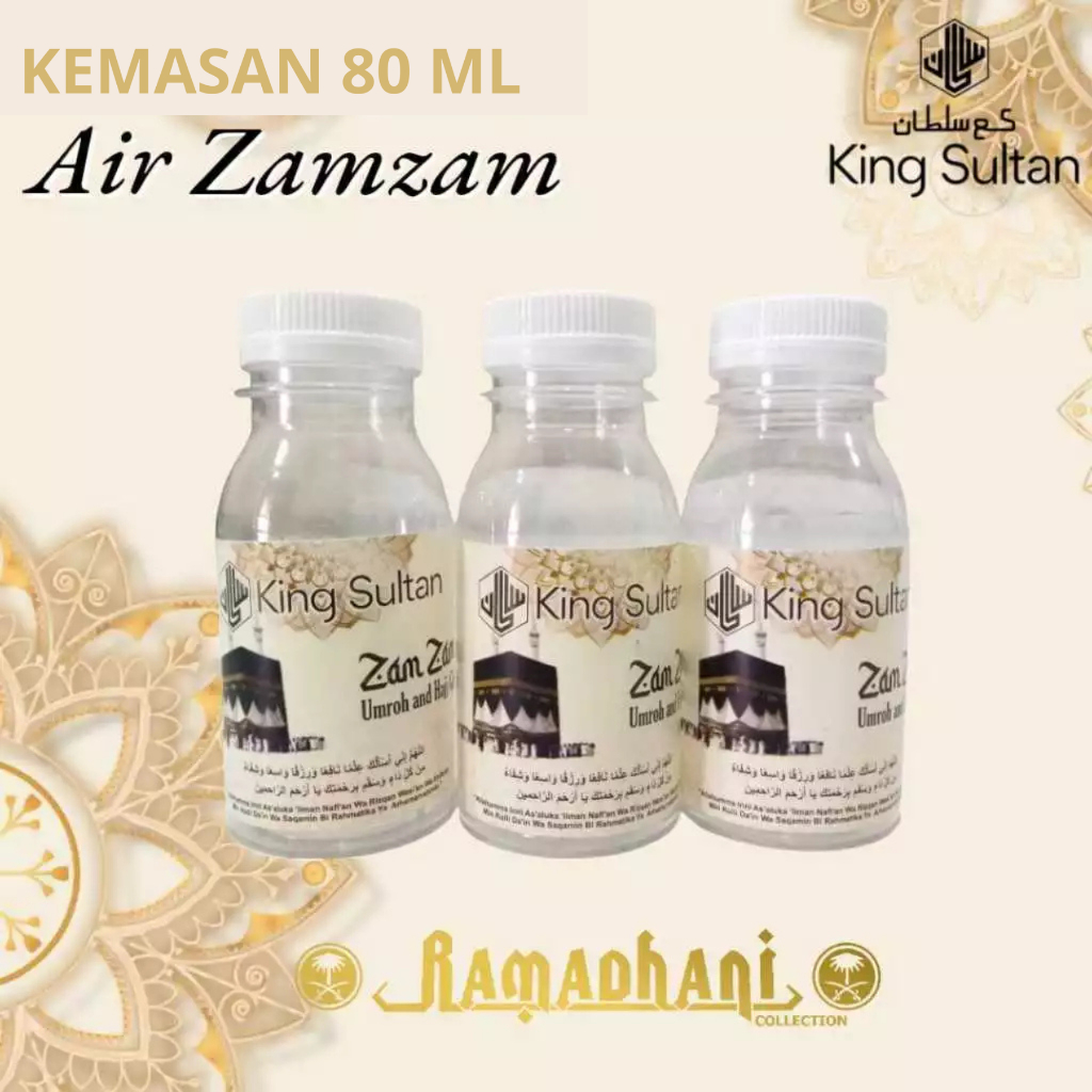 

Air zam zam original asli tanpa campuran kemasan botol 80 ml