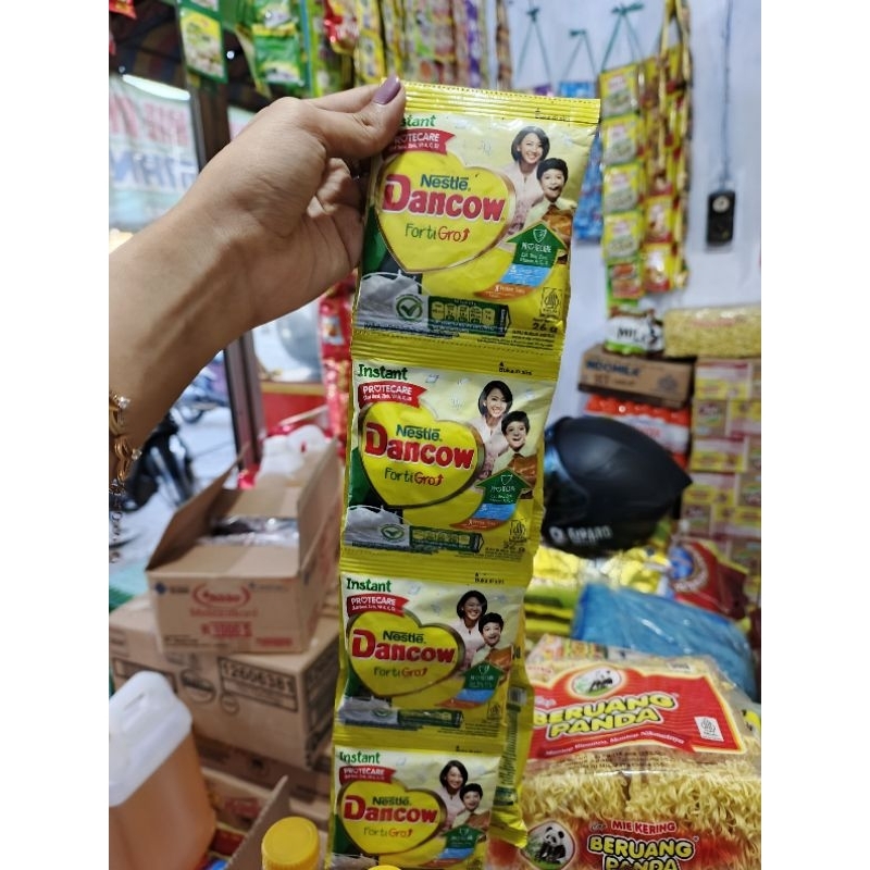 

susu Dancow/susu bubuk renteng isi 10