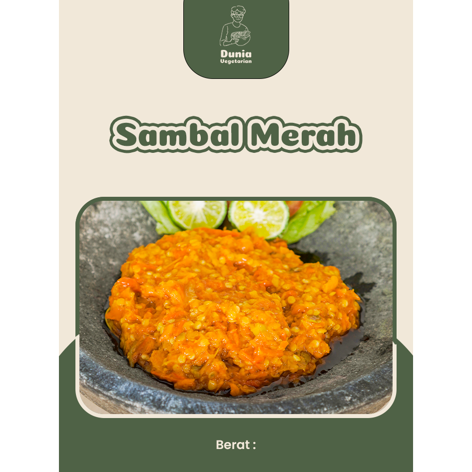 

Sambel Merah Vegetarian by Restoran Dunia Vegetarian