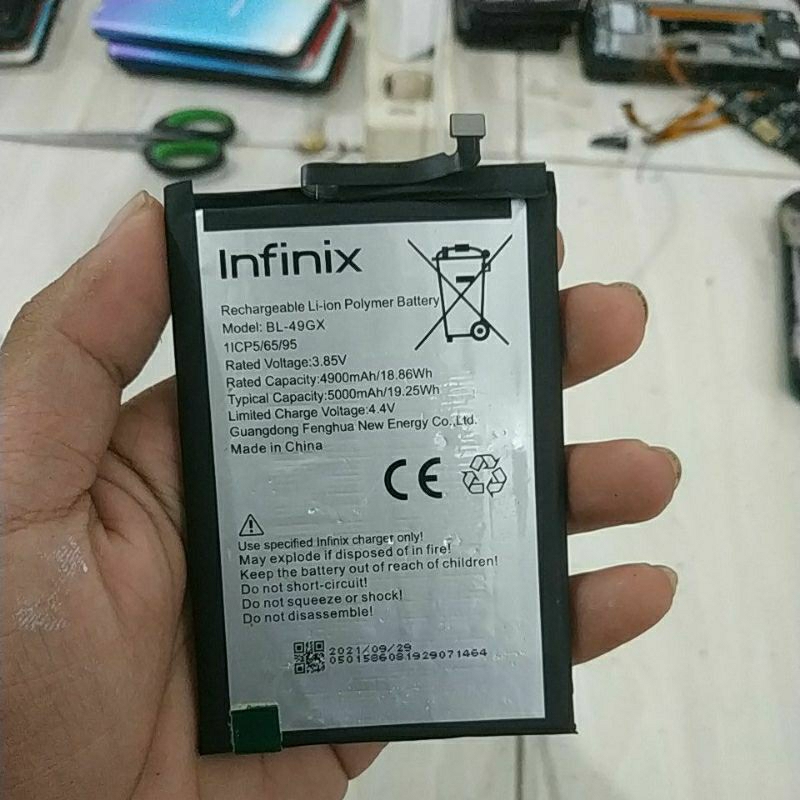 baterai bekas Infinix hot 11s model BL-49GX