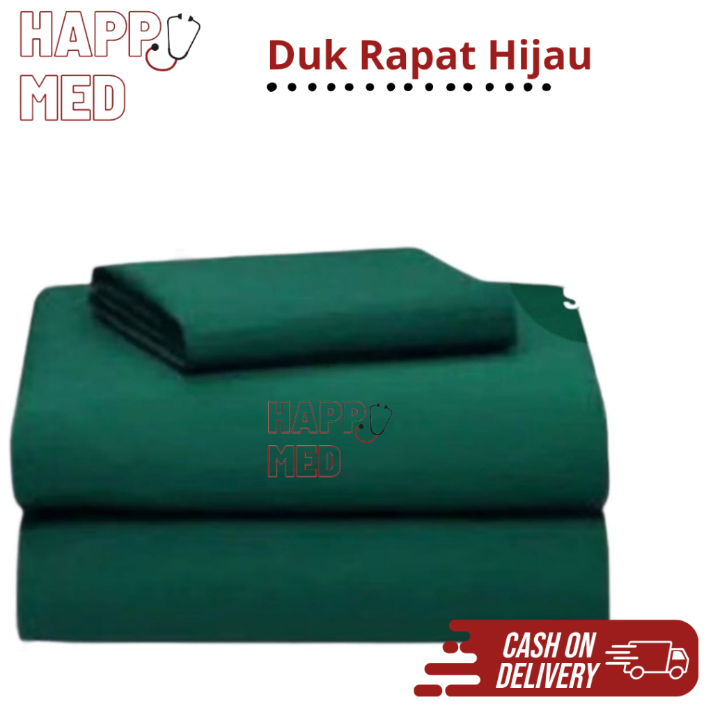 Duk Rapat 100cm × 100cm / 100cm × 150cm / Duk Kain Hijau / Duk Operasi