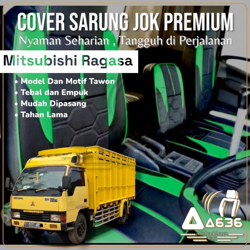 COD sarung jok mobil truk, dumptruck, engkel Mitsubishi ragasa gratis sarung stri