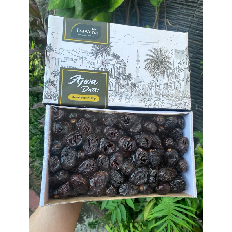 

Kurma Ajwa Dawana atau Al Qiswa Premium Fresh 1kg