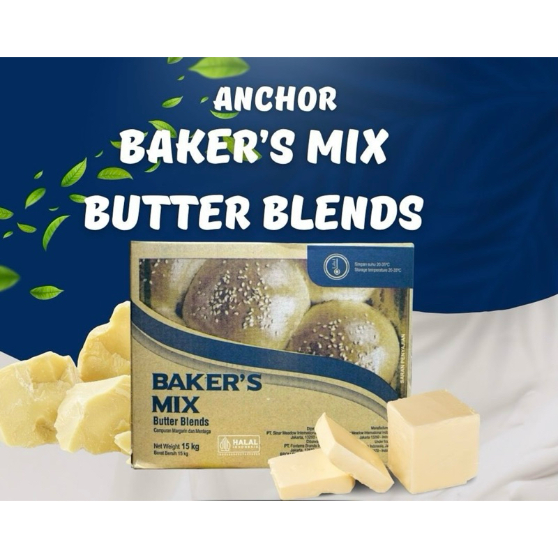 

Anchor Baker's Mix Butter Blends 15kg | Repack 250g dan 500g