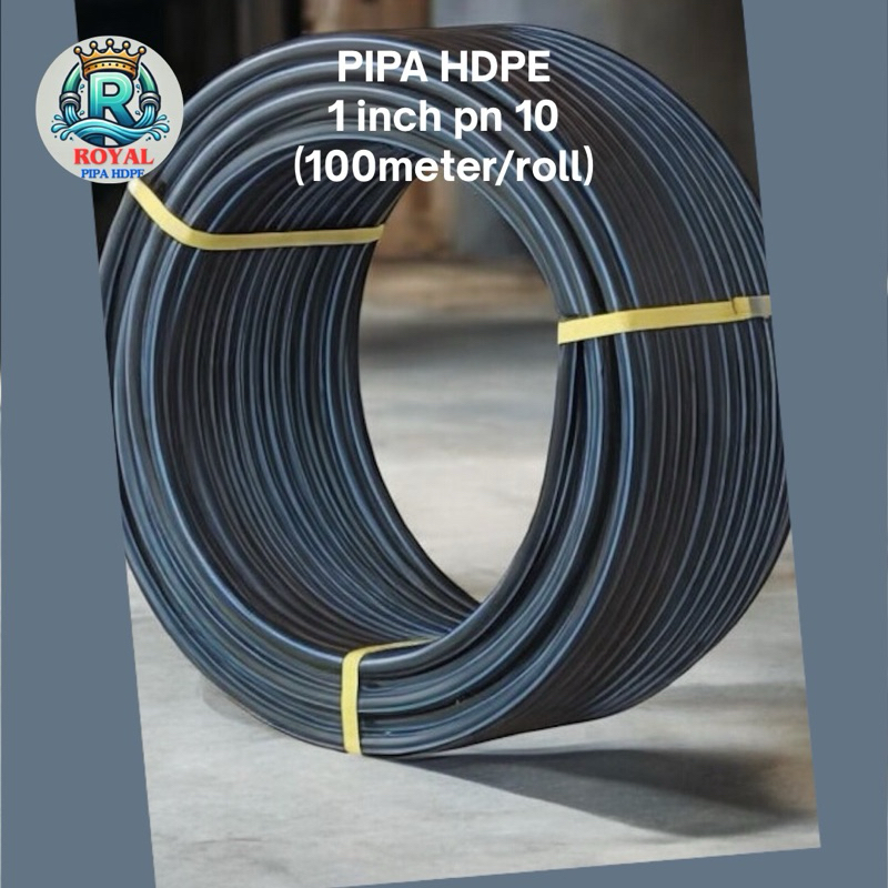 PIPA AIR PIPA HDPE 1 inch pn 10 (100meter/roll)