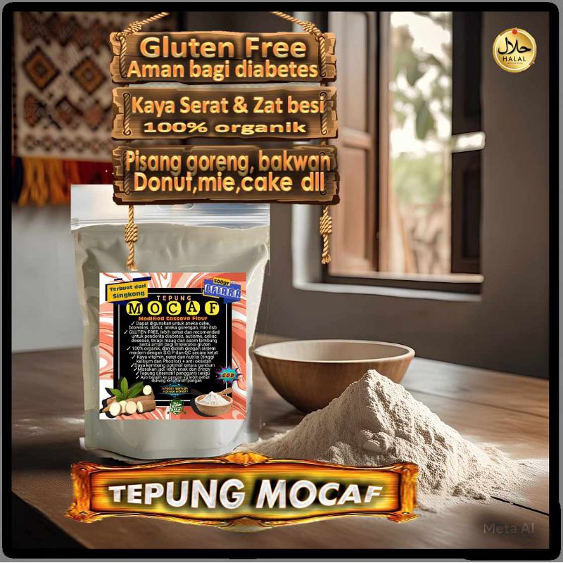 

Lfiara - Tepung Mocaf/gluten free/Terapi Maag dan asam Lambung/Tepung singkong/Cassava Flour.