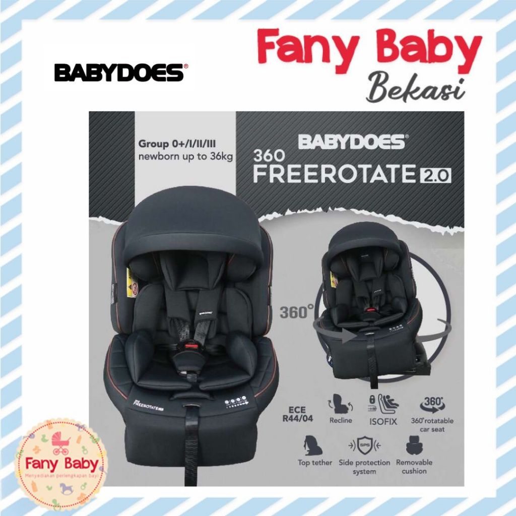 BABYDOES CARSEAT SN FREE ROTATE