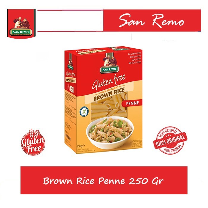 

San Remo Brown Rice Penne Gluten Free 250 Gr