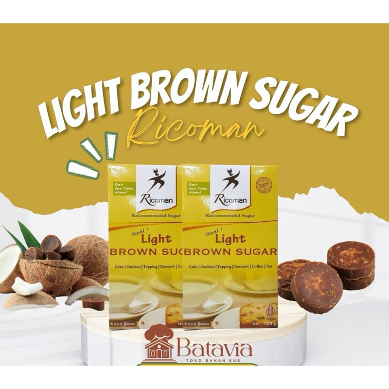 

Ricoman Light Brow Sugar 500gr dan 1kg