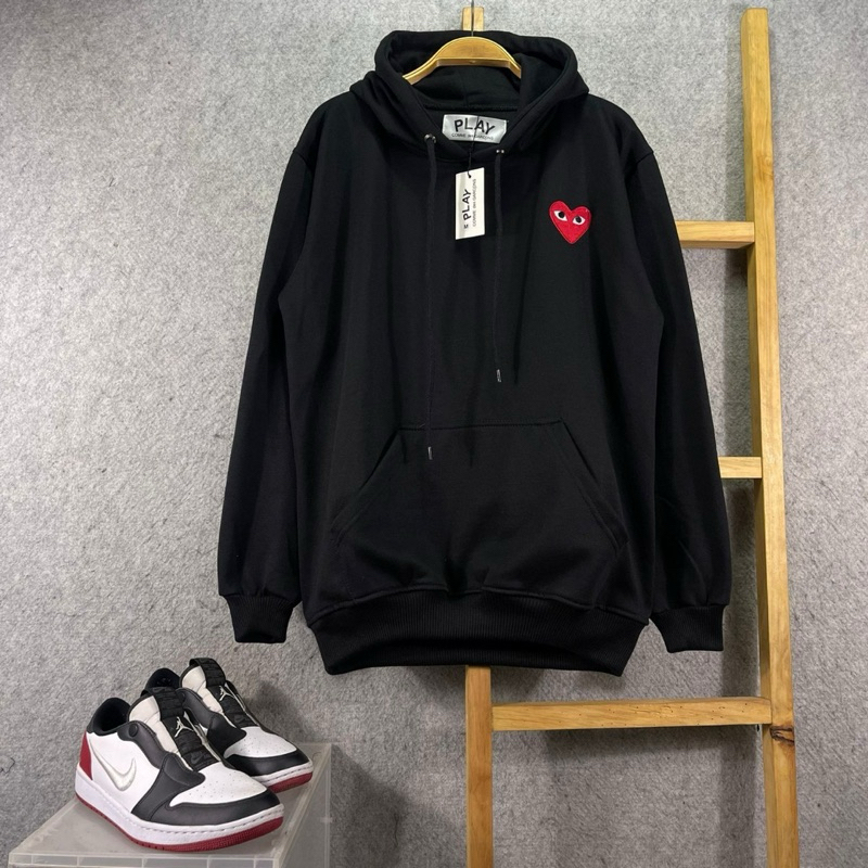 Jaket Hiodie PLAY Comme des Garcons Bordir fulltag