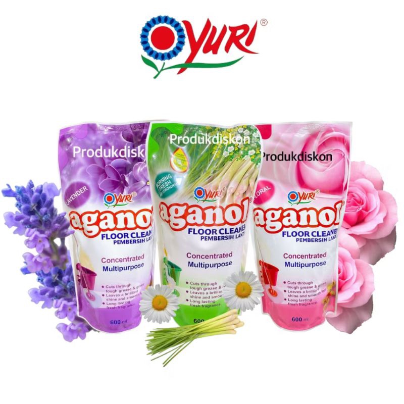 yuri aganol pembersih lantai 600ml