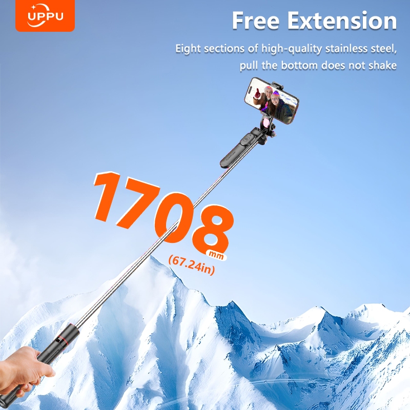 terbaru uppu f16 tongsis tripod bluetooth 178cm fill light tongsis tripod remote tongsis hp selfie