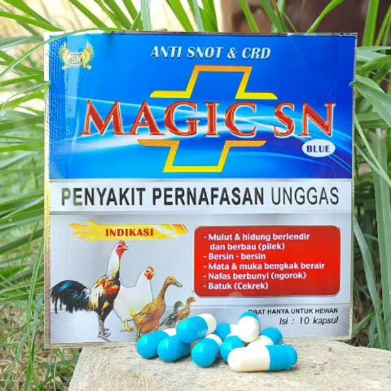 MAGIC SN BIRU ANTI SNOT CRD OBAT AYAM UNGGAS PENYAKIT PERNAFASAN