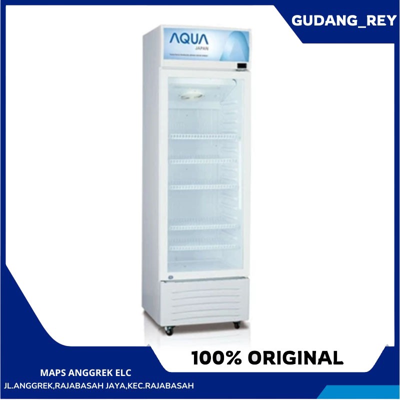 Showcase Display Cooler AQUA 5 Rak AQB-340VL Garansi Resmi