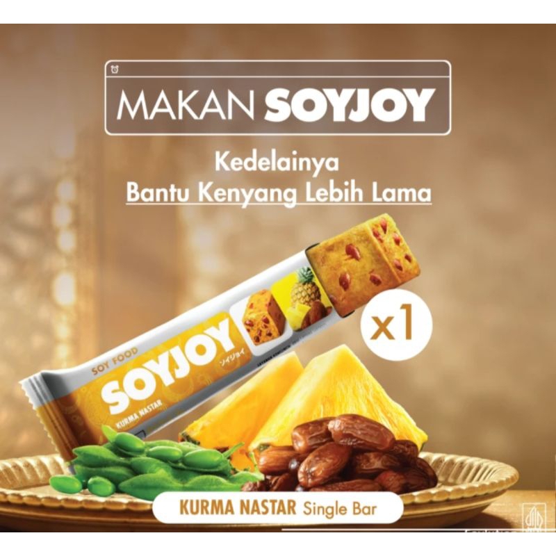 

Soyjoy Snack Bar Kedelai Kurma Nastar - 1pcs