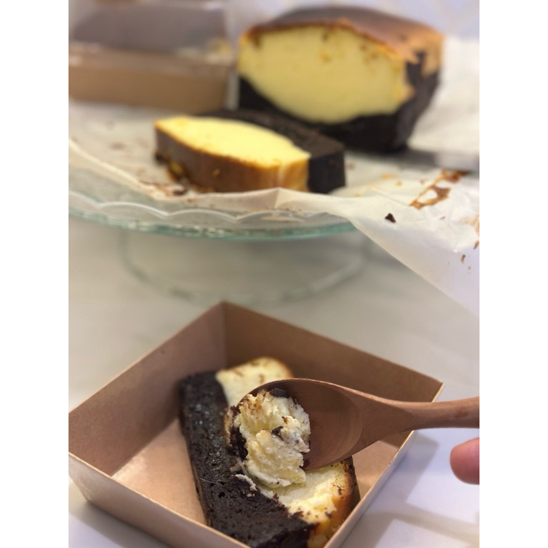 

brownie burn cheese cake