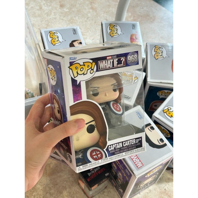 MARVEL STUDIOS WHAT IF FUNKO POP CAPTAIN CARTER STEALTH SUIT 968