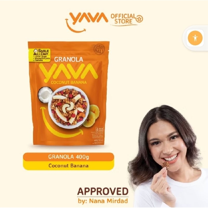 

YAVA Granola Coconut Banana 400gr