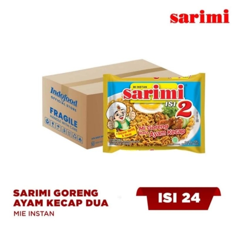 

1 Dus isi 24 bks - Sarimi isi 2 mi goreng rasa ayam kecap