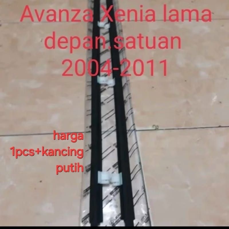 pelipit kaca karet kaca pintu pelipit luar mobil Avanza xenia vvti original set depan