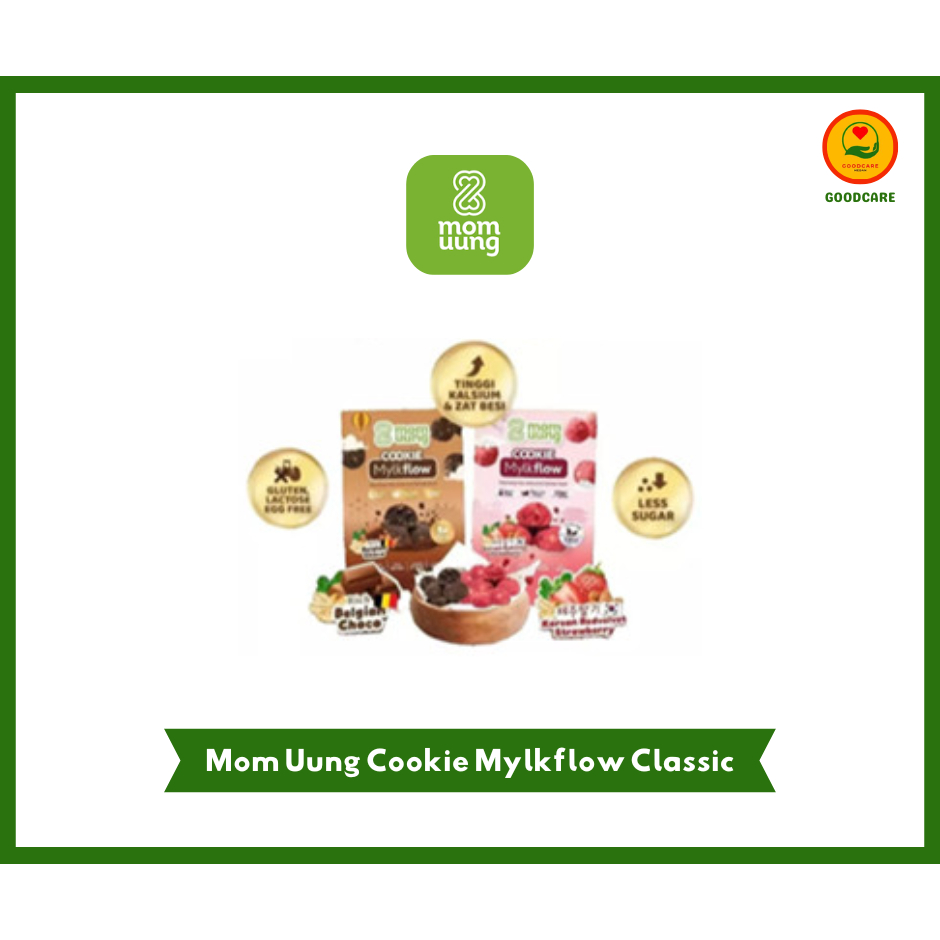 

Mom Uung Cookie Mylkflow Classic / Kukis Sehat Pelancar Asi / Vegan Friendly / Cookie Choco & Matcha