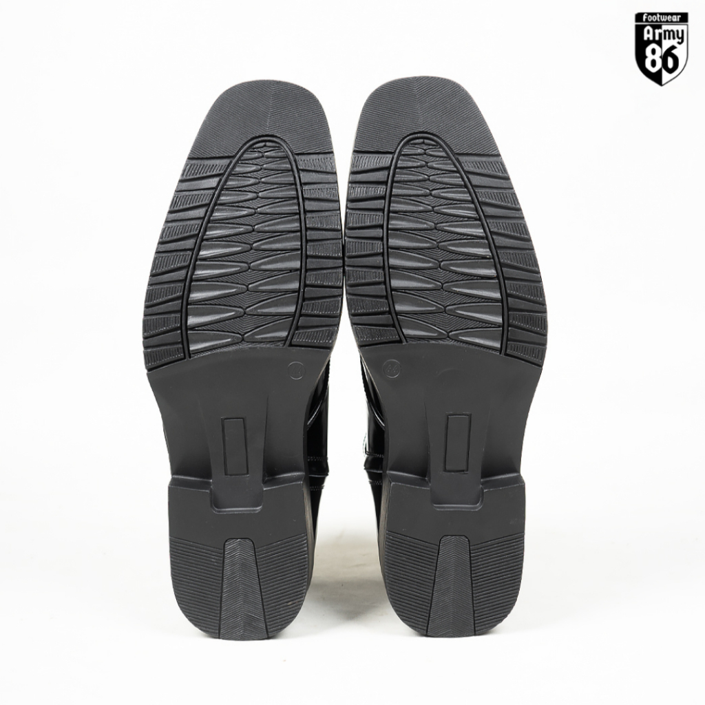 Outsol Sepatu Pantofel Pria alas sepatu PDH Pentopel TNI Pentofel Polri Kantor bahan TPR asli Army86