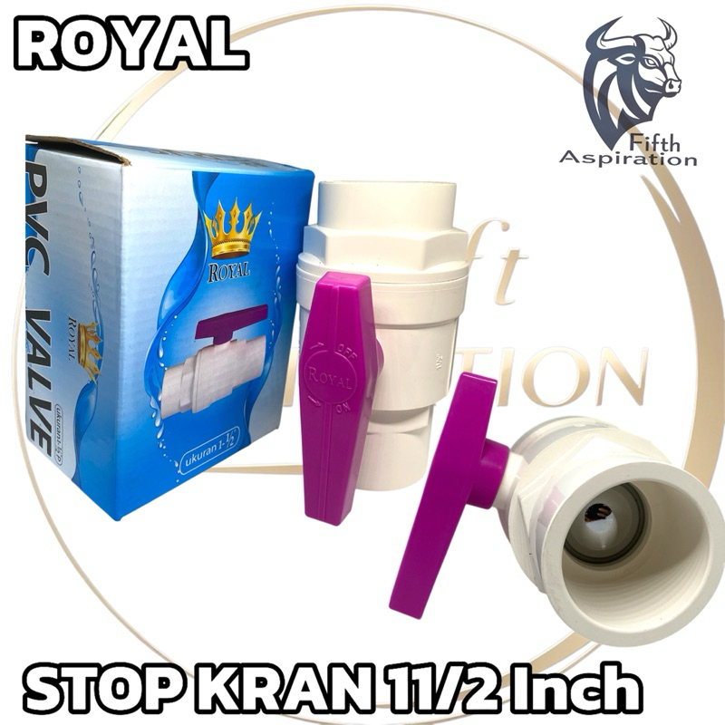 Stop Kran 11/2 Royal/ Ball Valve pvc 11/2 Inch