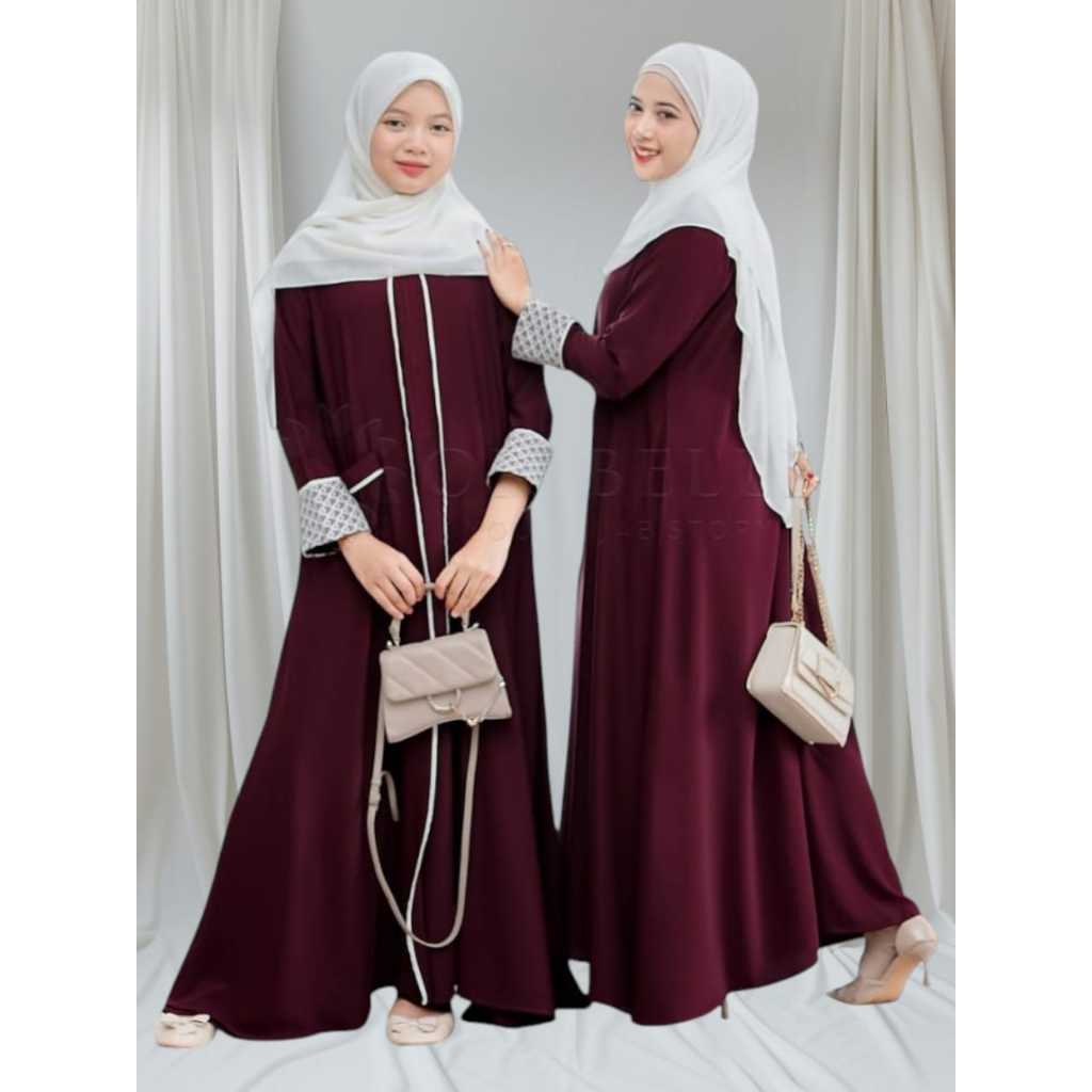 Gamis Anak Perempuan Muslimah Tanggung Terbaru Kekinian Usia 8-17 Tahun Dress Pesta Remaja