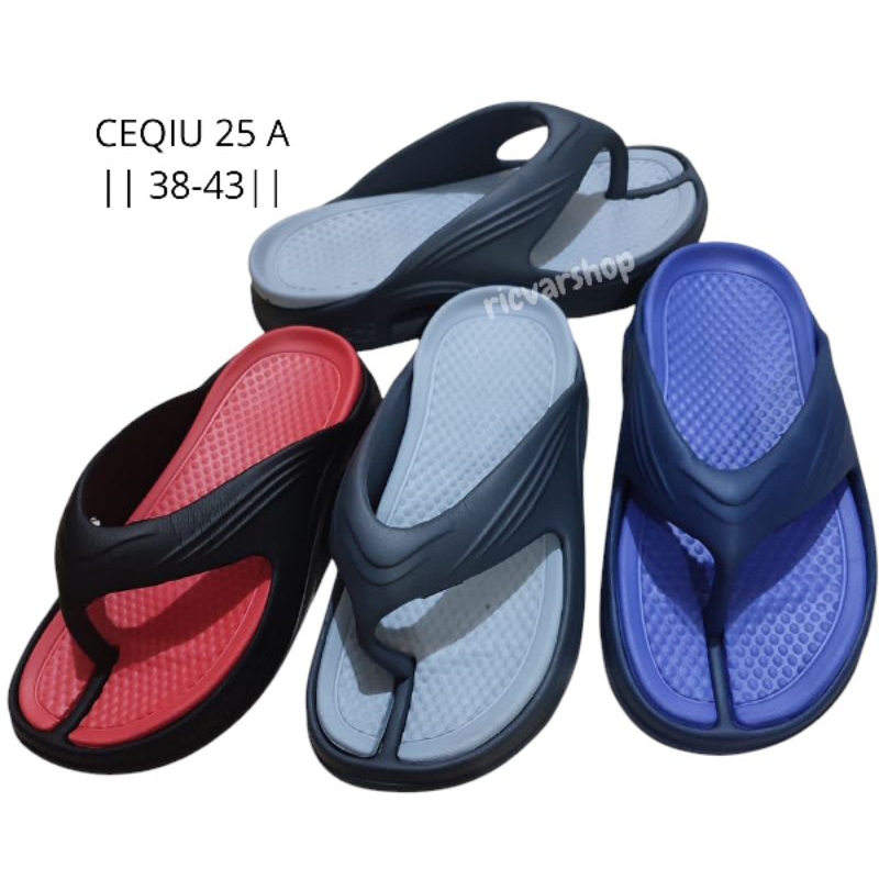 Sandal Jepit Karet CEQIU 25A (38-43)Uk Jumbo/Sandal Jepit Pria/Sandal Karet Pria/Sandal Jepit/Sandal