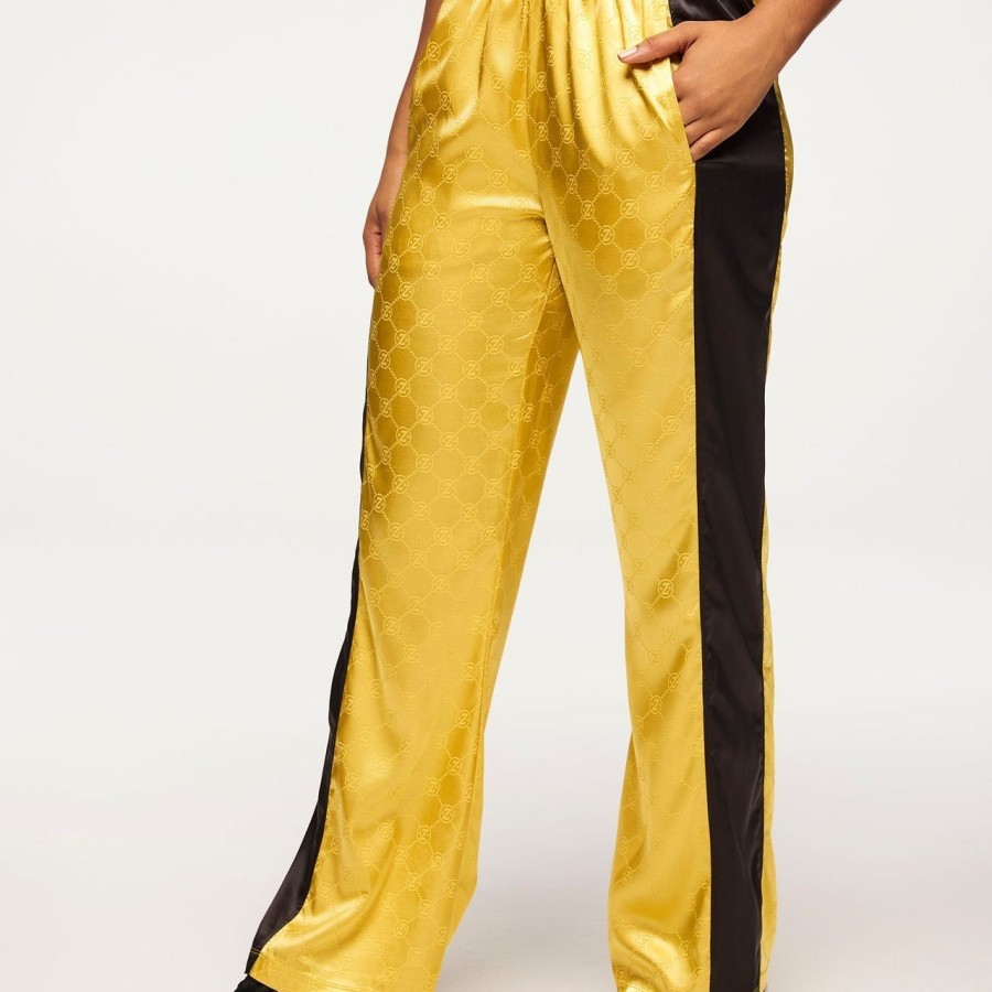 Zumba Runway Straight Leg Track Pants Gold