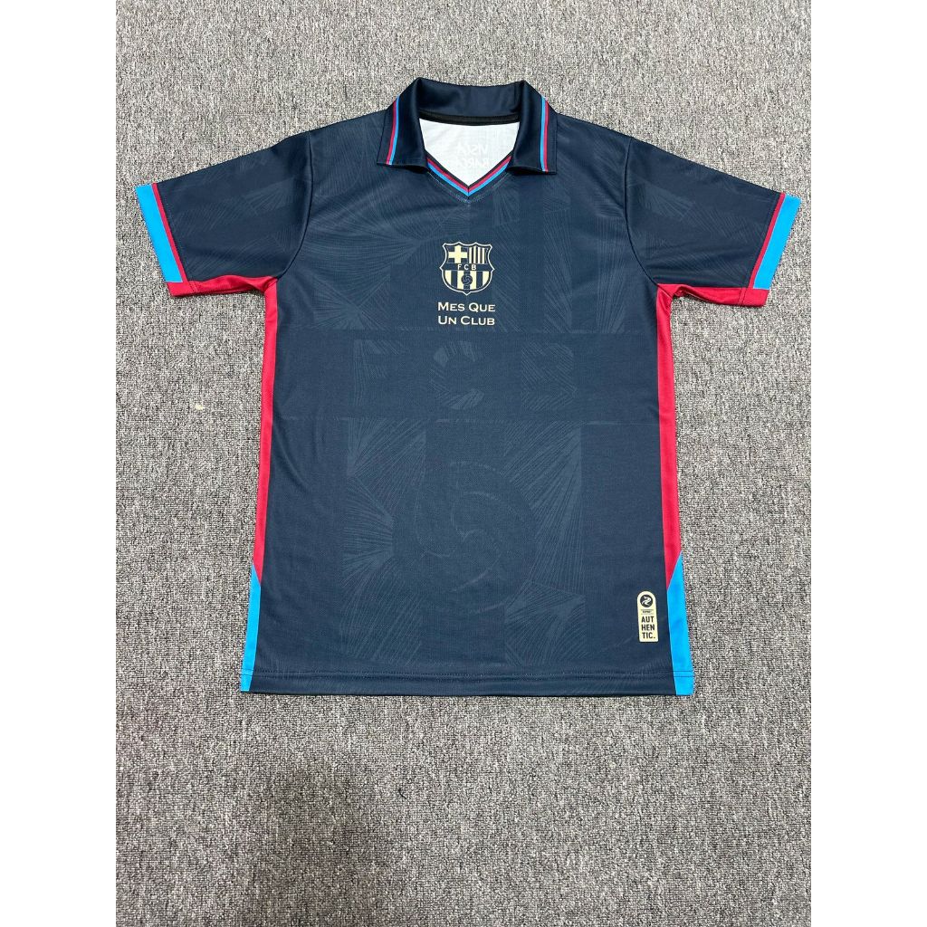 Jersey Barcelona Dongker Mes Que Un Club Fantasy Retro 4.0 by rsport indonesia full printing - Baju 