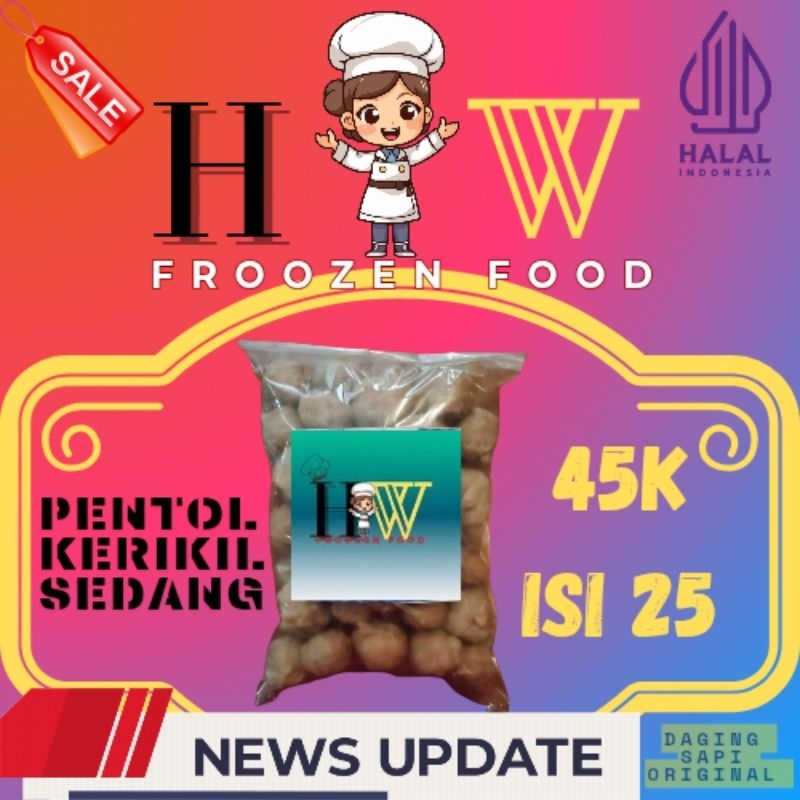 

Pentol Kerikil Sedang