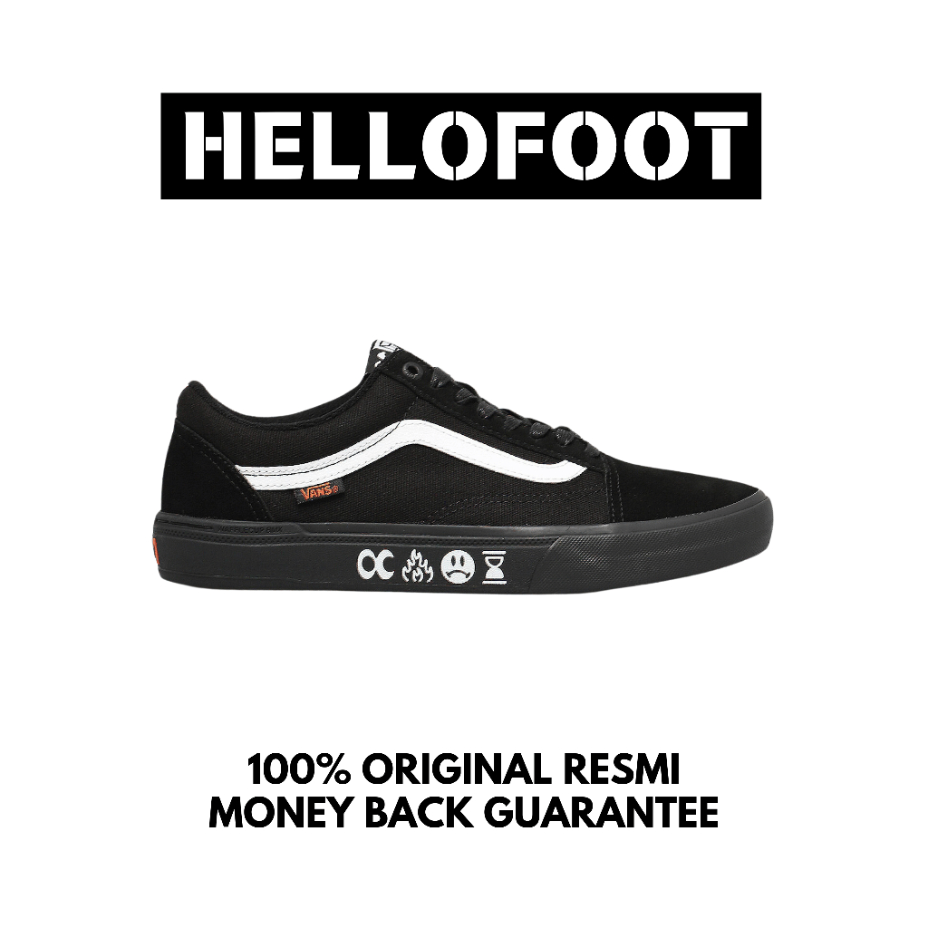 Sepatu Vans Oldskool BMX Cult Black Orange [100% Original Resmi]