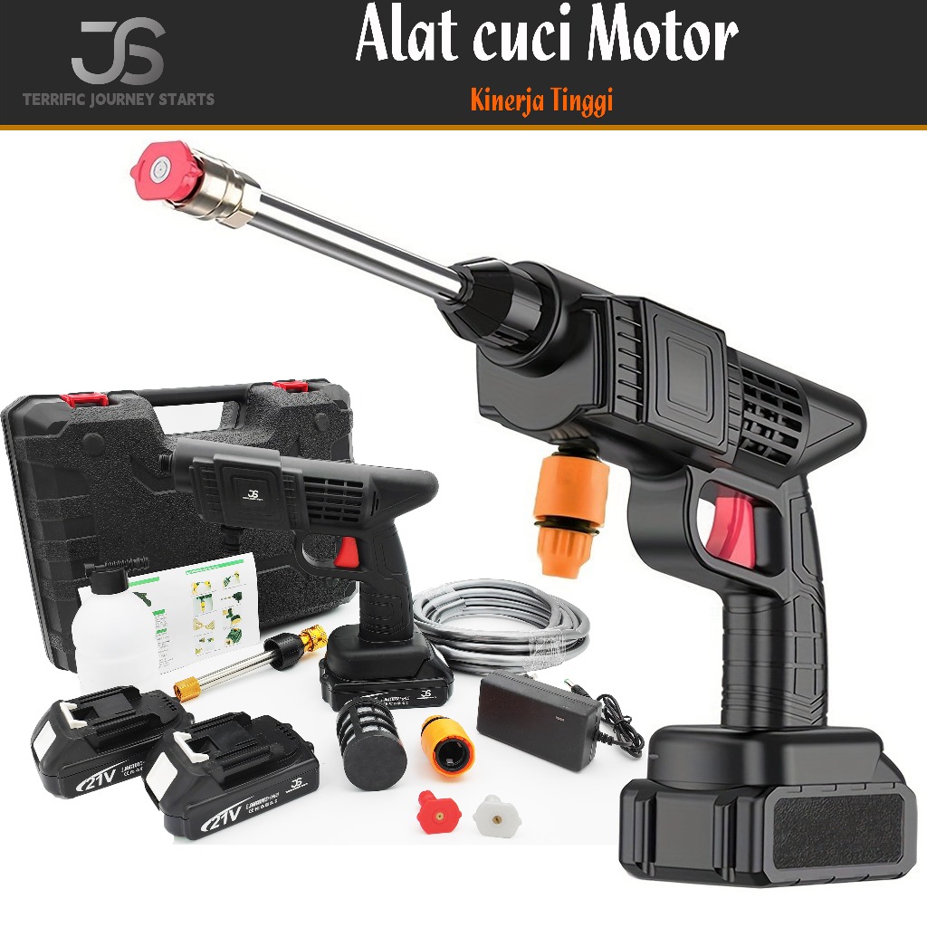 JS Alat Cuci Motor Mobil Jet Cleaner mesin mini portable semprotan cuci motor mobil