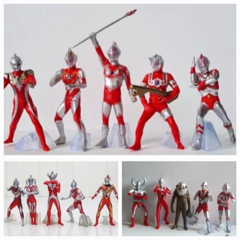 figure ultraman mainan ultraman set 5pcs