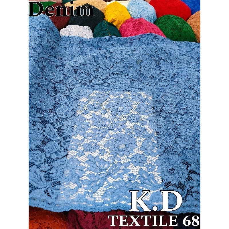 Bahan Brokat semiprancis / brokat tulang katun / brokat kebaya halus.