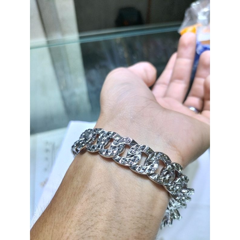 gelang tangan pria wanita xuping import asli putih
