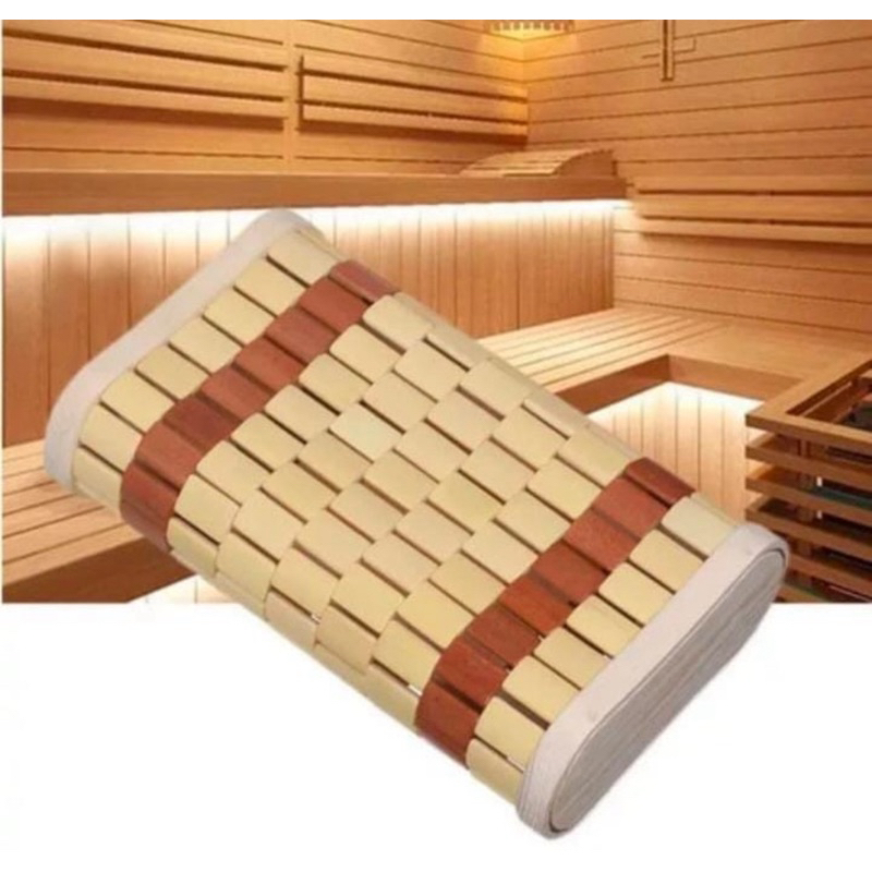 Bantal Sauna Untuk Relaksasi Bahan Kayu Bambu Sauna Pillow Bamboo Wood