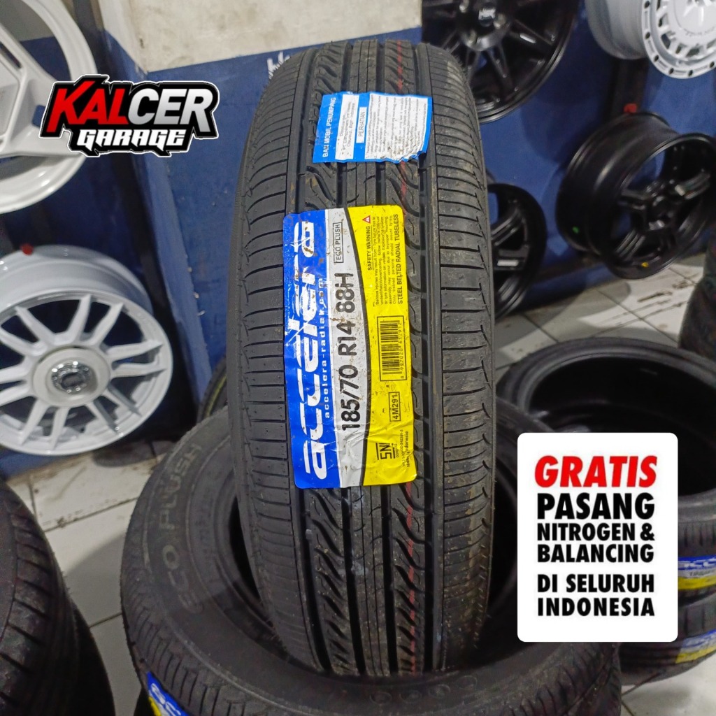 BAN UKURAN 185 70 R14 UNTUK AVANZA KIJANG SUPER GRAND MAX MERK ACCELERA ECO PLUSH