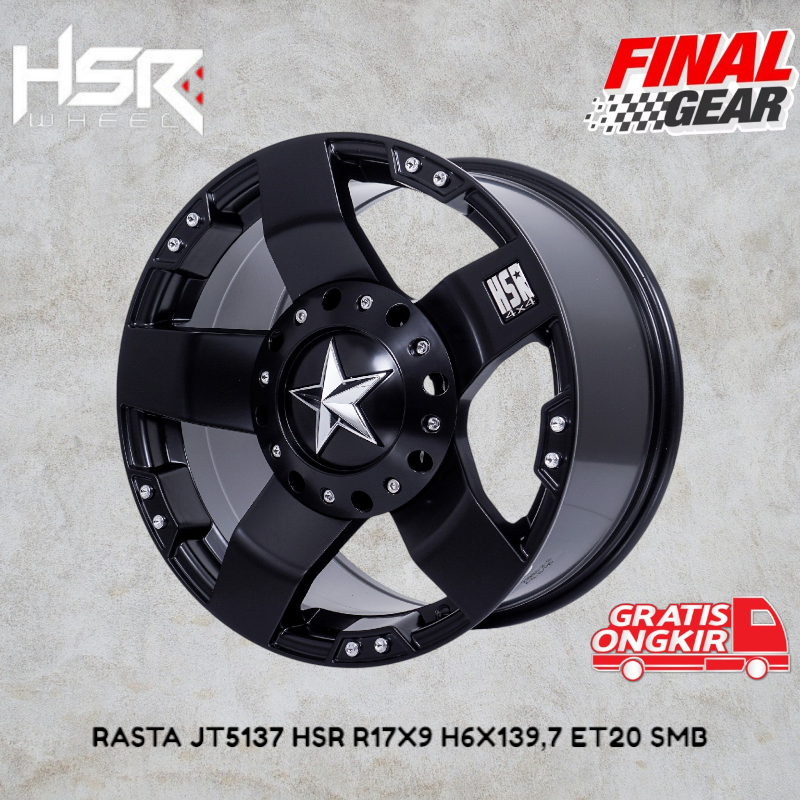 velg racing ring 17 murah dan berkualitas untuk pajero grand fortuner dll tipe hsr rasta ring 17