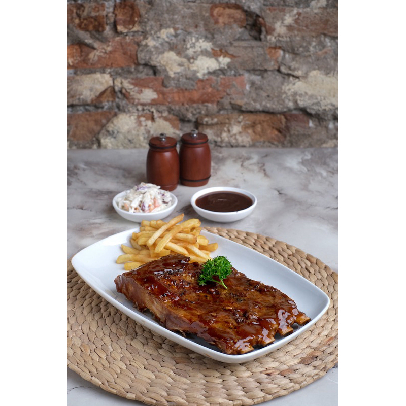 

SMALL PORK RIBS / iga babi bakar / grill pork / frozen food / western food / smokey ribs / lohribs