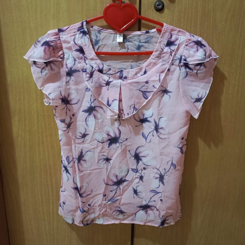 Baju Wanita Sifon Floral Korea
