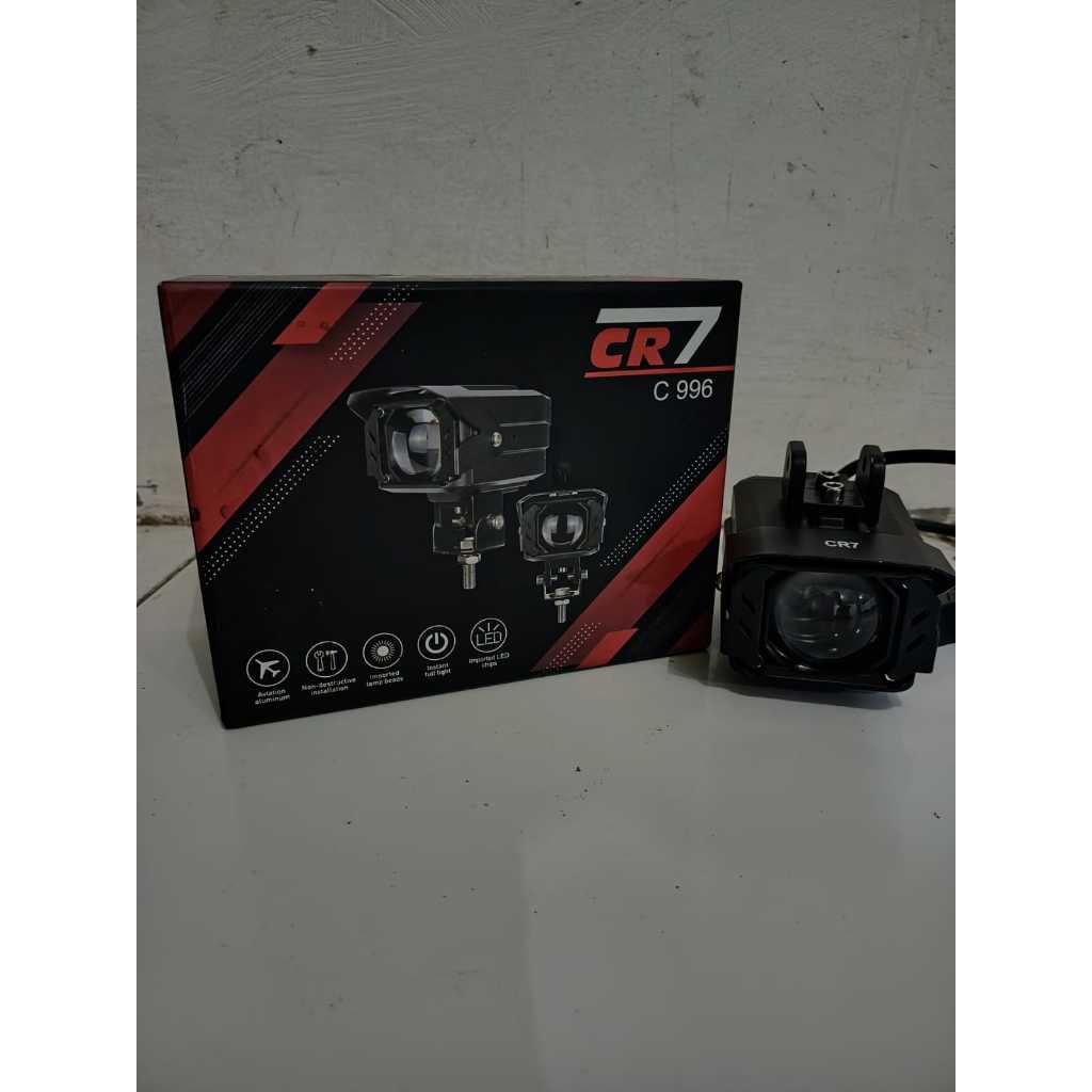 CR7 Lampu Tembak Biled Flat Cut High Low C996 Original Waterproof