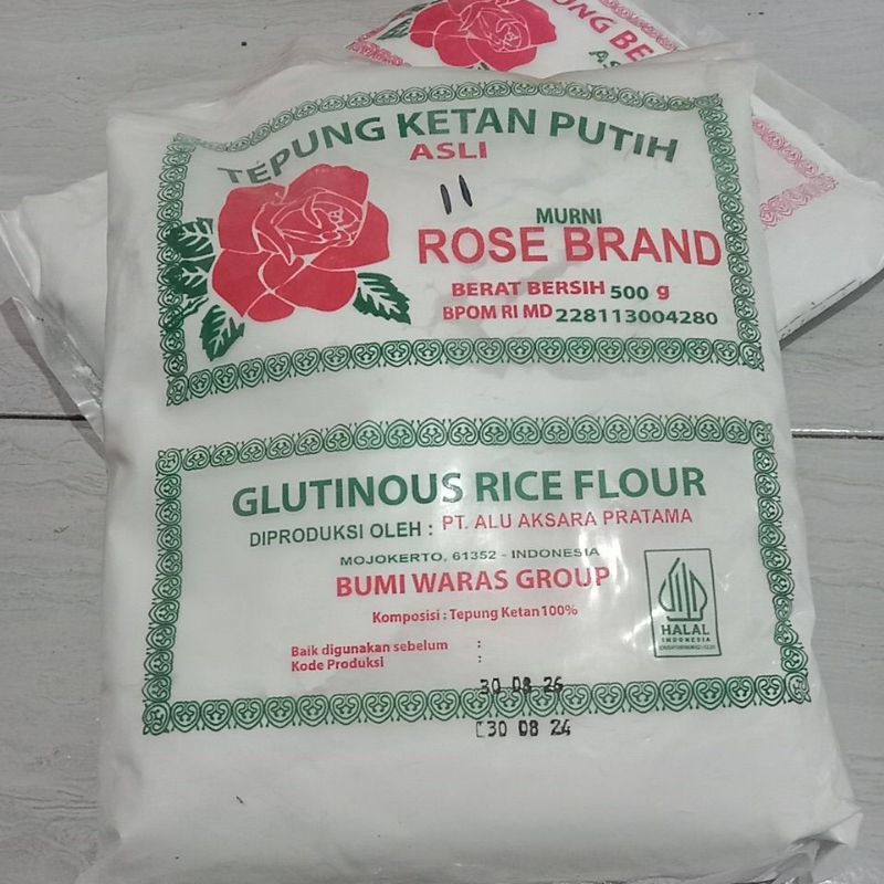 

Tepung Ketan Putih Rose Brand